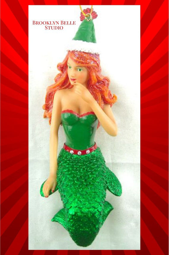 Ginger Snap Mermaid Christmas Ornament