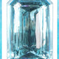8" Light Blue Jewel Ornament  Blue Teal Ornament
