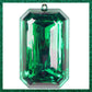 8" Green Emerald Ornament