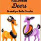 Purple Halloween Deer Decoration