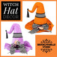 19" Orange Witch Hat Decoration