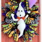 30" Friendly Ghost Decor with Balloon - Spooky and Fun Halloween Decor