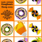 14" Yellow Candy Swirl Decorations