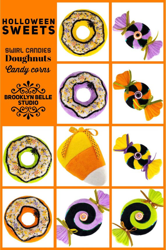 14" Orange Candy Swirl Decorations