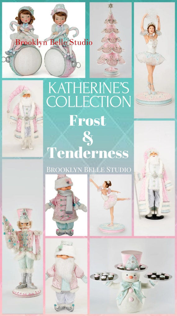 Katherine's Collection Kitschy Merry Kitschmas Kitschy Kingle Santa Doll