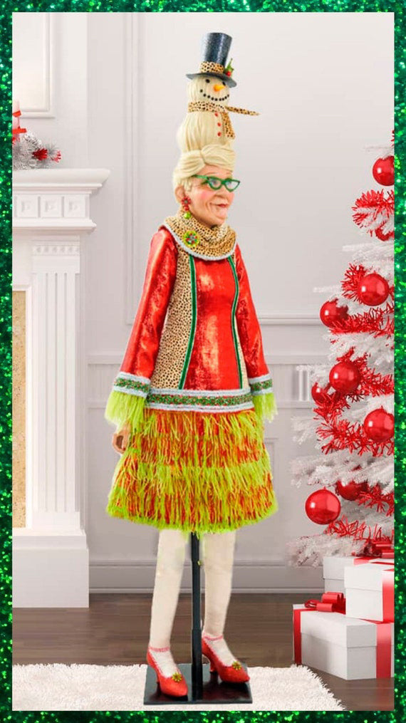 Katherine's Collection 40" Kitschy Mae Doll Christmas Decor   Katherine's Collection Kitschy  Christmas