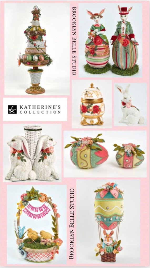 Katherines Collection Luxury Enchanted Bunny Vase