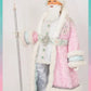 Katherine's Collection 36" Blue and Pink Santa Decor