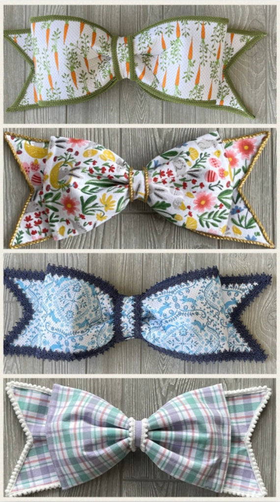 Big Easter Spring Floral Wreath Bow Attachment