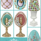Pink Egg With Gold Bunny Decor   Pink Easter Egg
