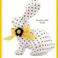 White Easter Bunny with Black Polka Dots Decor
