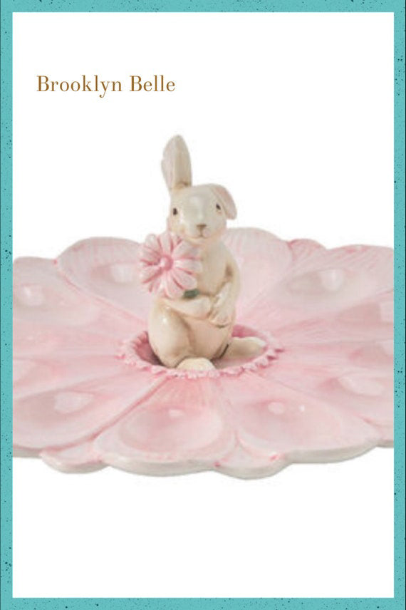 Bunny Easter Egg Platter
