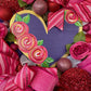 Valentines Day Purple and Pink Wreath
