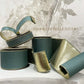 Moss Green And Gold Ribbon