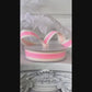 Candy Pink And White Ribbon