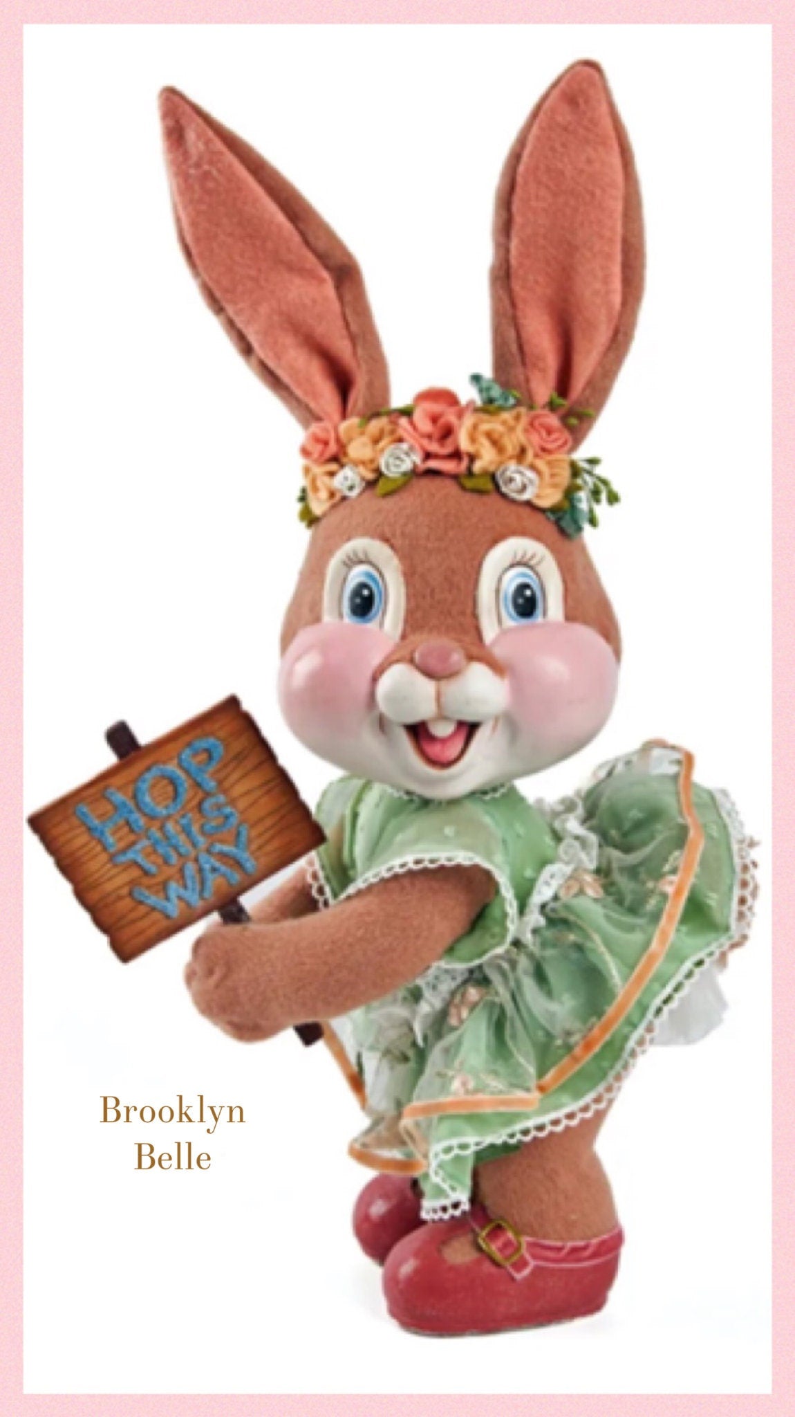 KATHERINES COLLECTION Spring Blossom Hop This Way Bunny Easter Decor ...