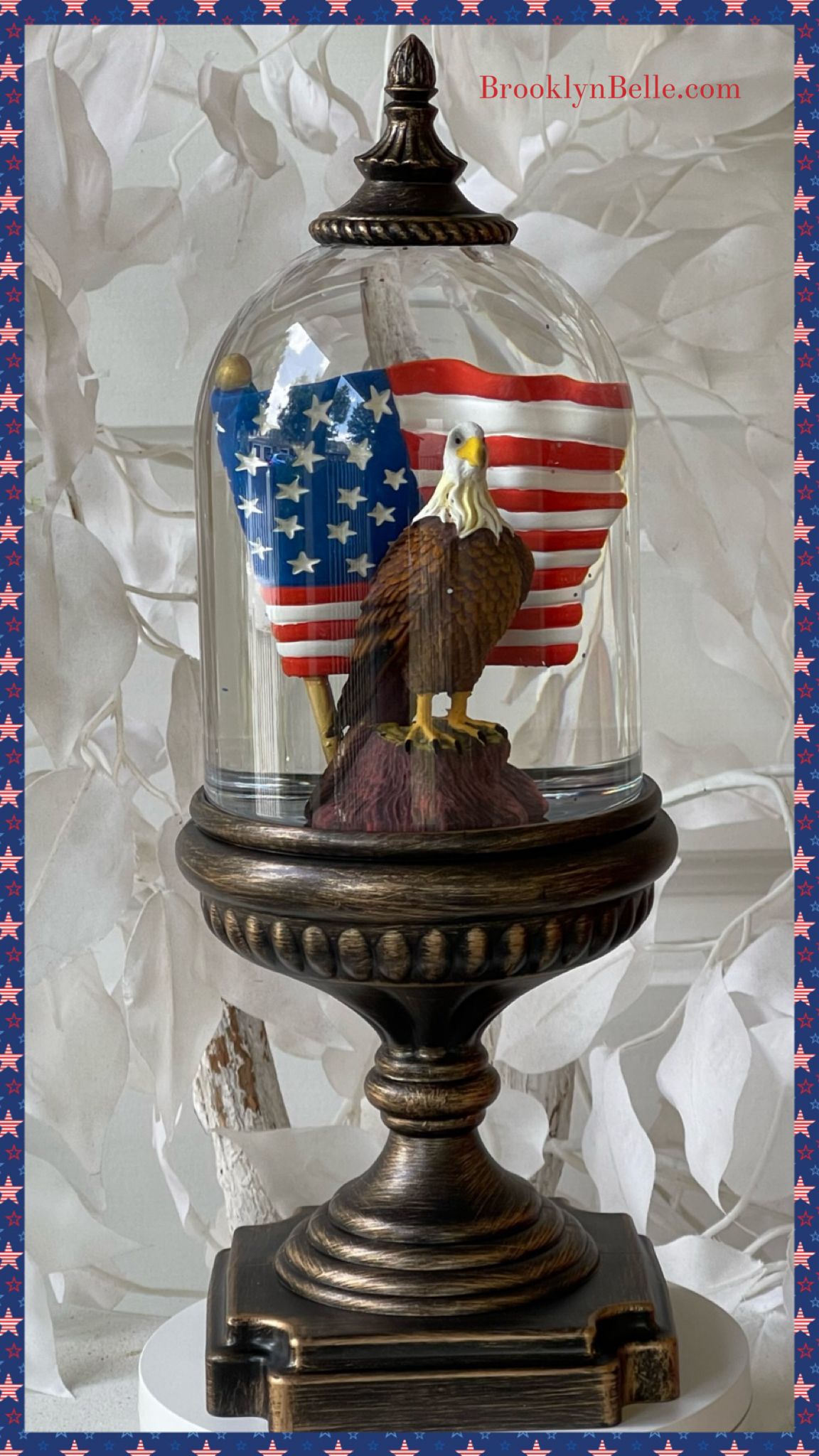 Bald Eagle Water Globe • Patriotic Water Globe